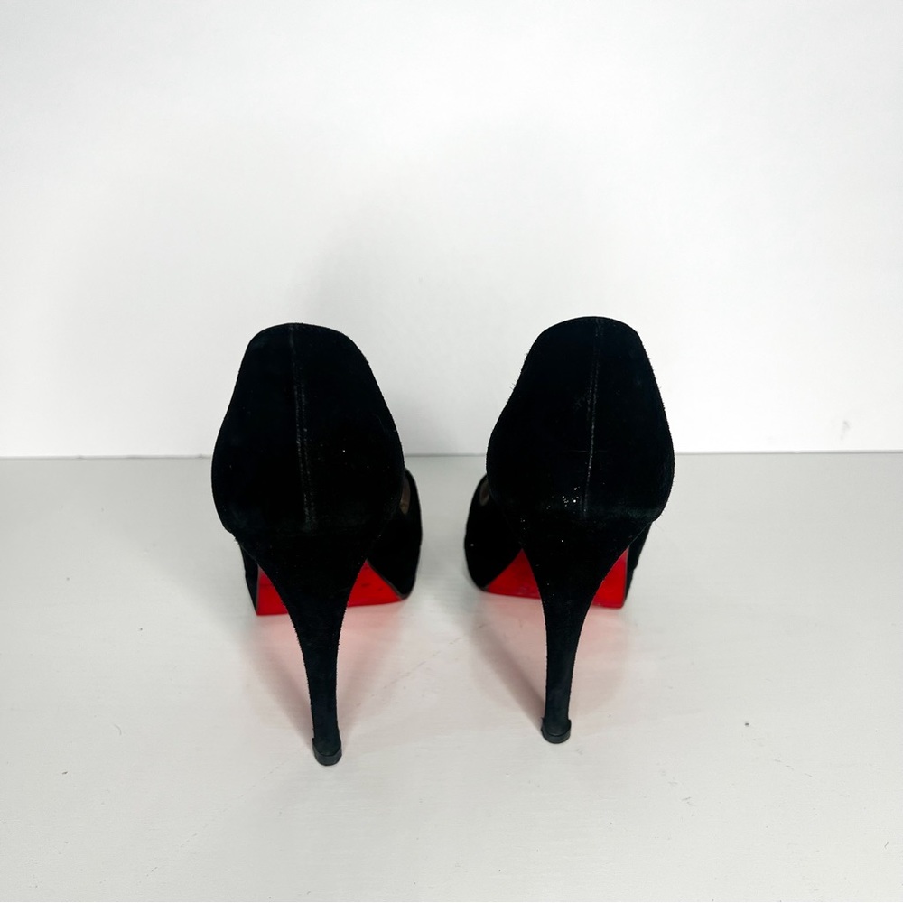Christian Louboutin  Black suede heels - Picture 5 of 9